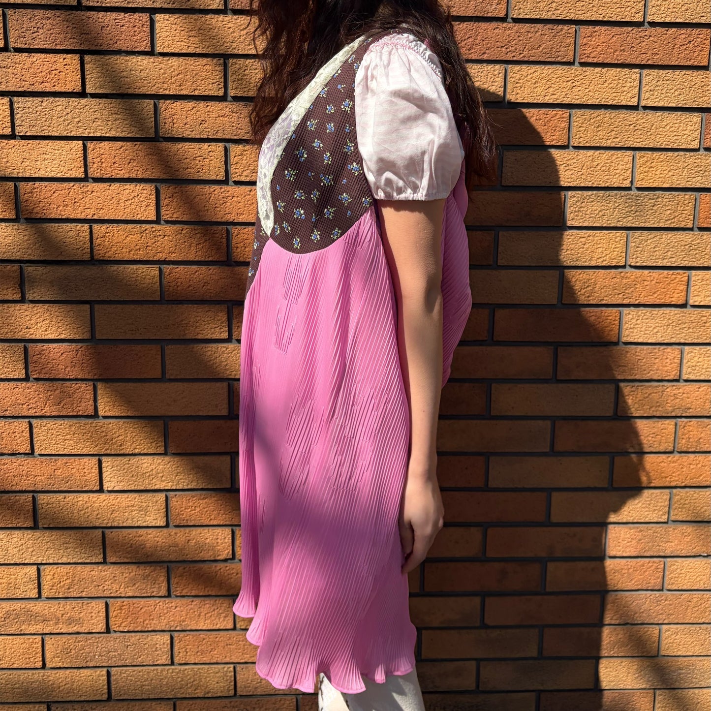 PICNIC DRESS / PINK / プリーツワンピース