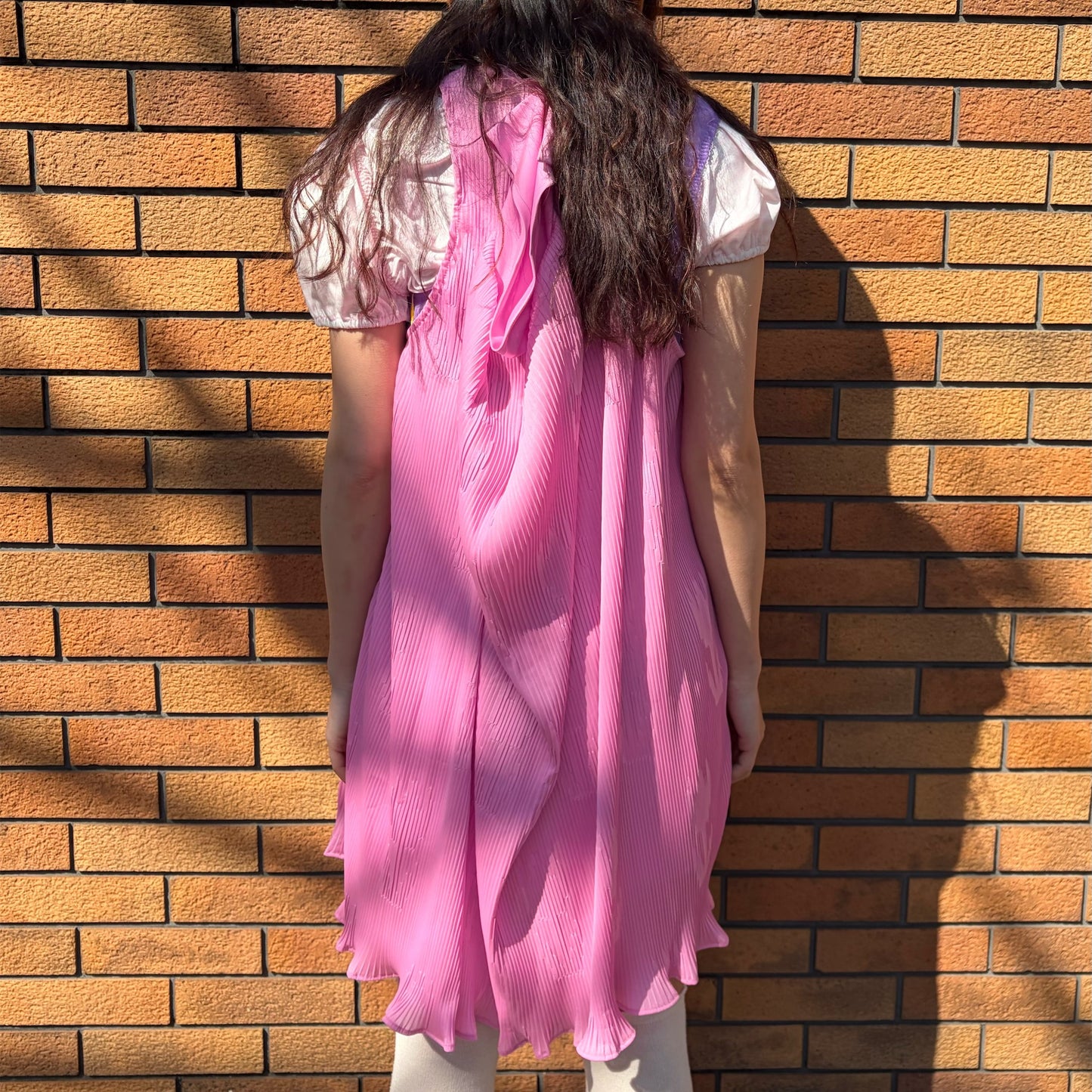 PICNIC DRESS / PINK / プリーツワンピース