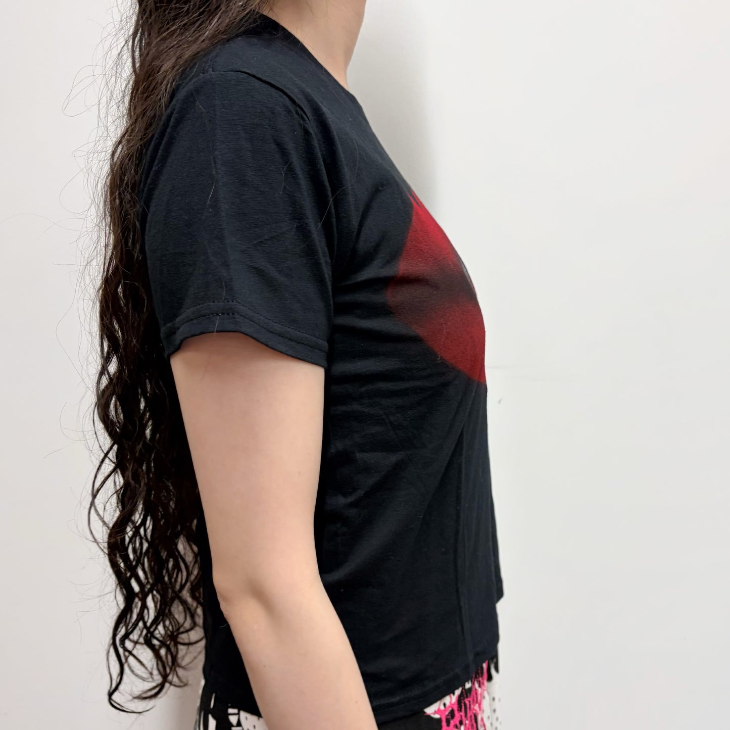 Black lips tee S / エアブラシTシャツ