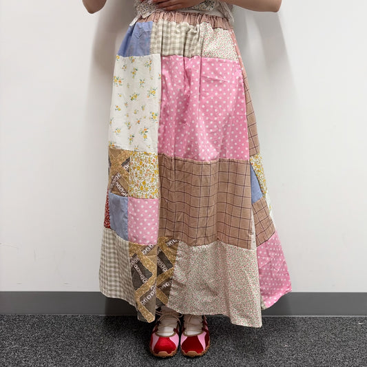 Patchwork skirt / multi A / パッチワークスカート