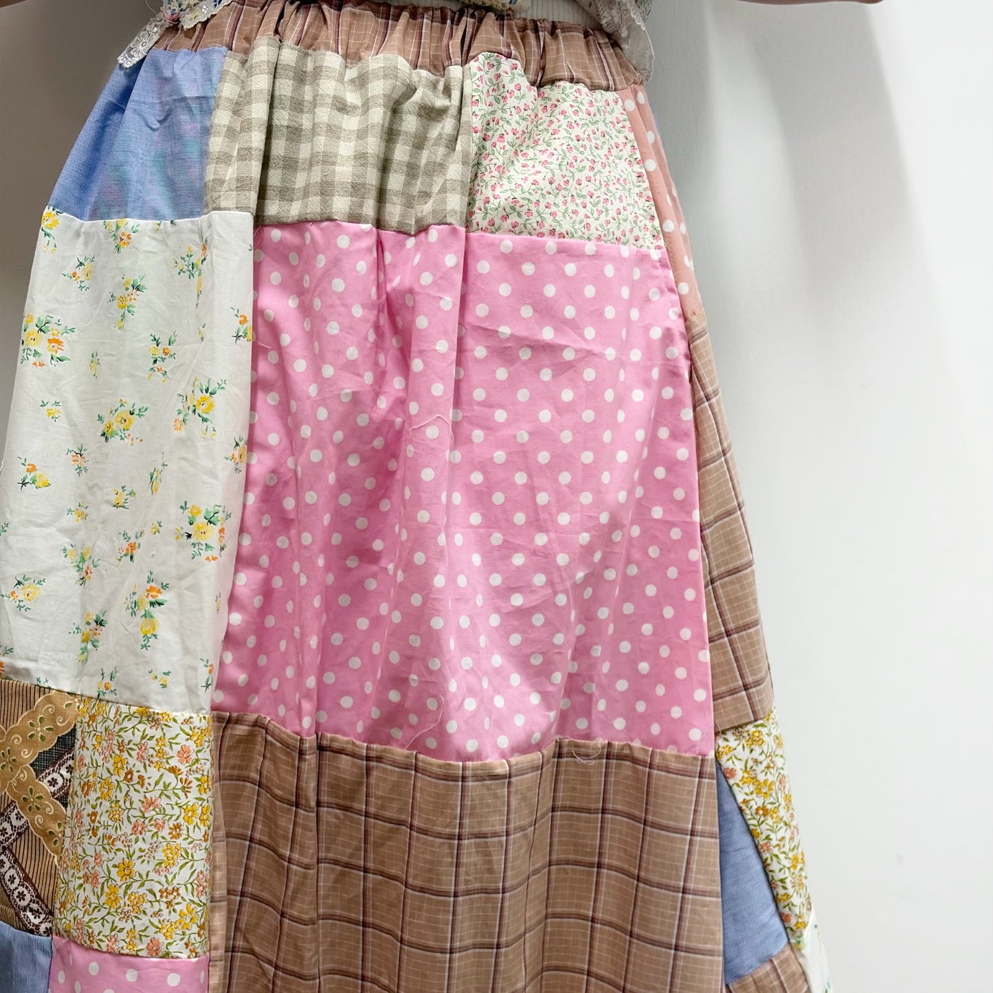 Patchwork skirt / multi A / パッチワークスカート