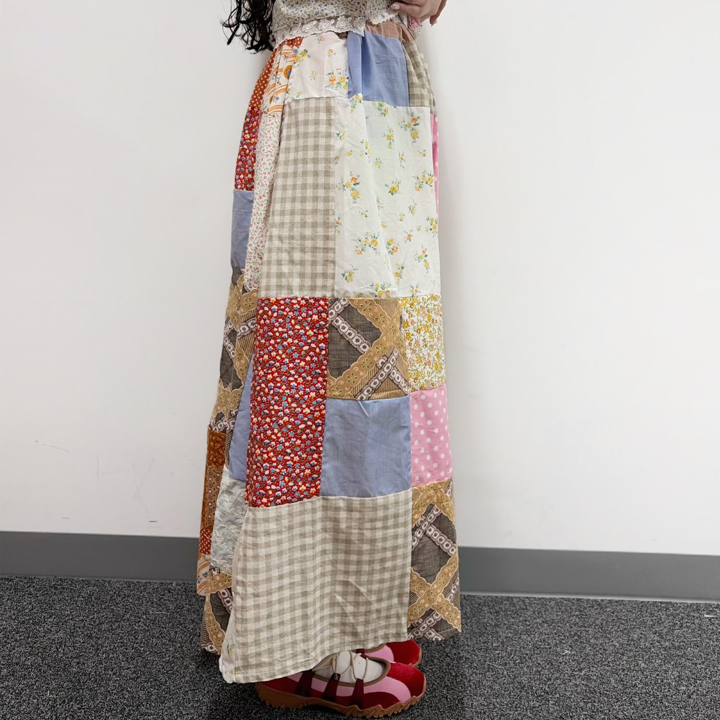 Patchwork skirt / multi A / パッチワークスカート
