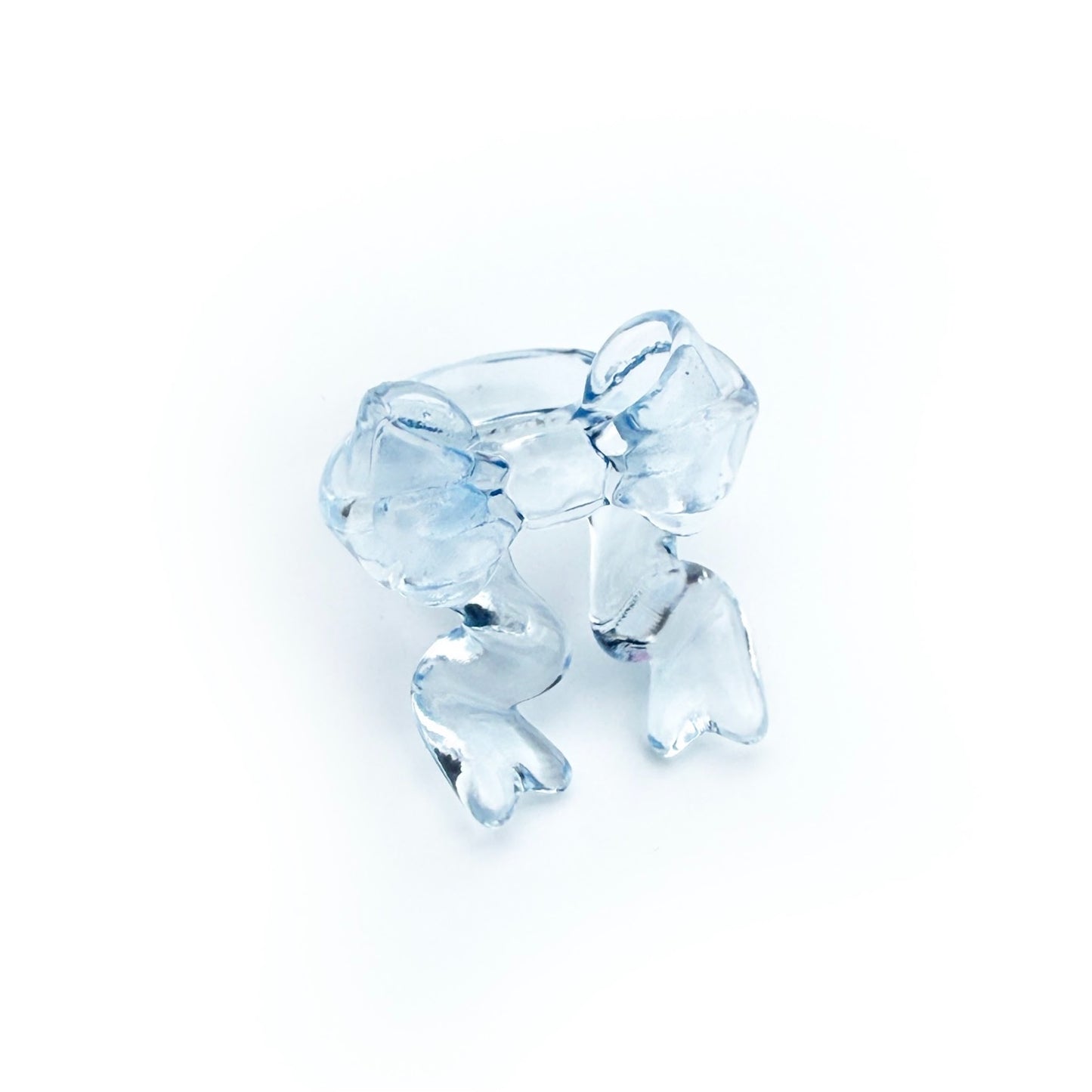 RIBBON RING / BLUE / クリアリボンリング