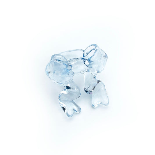 RIBBON RING / BLUE / クリアリボンリング
