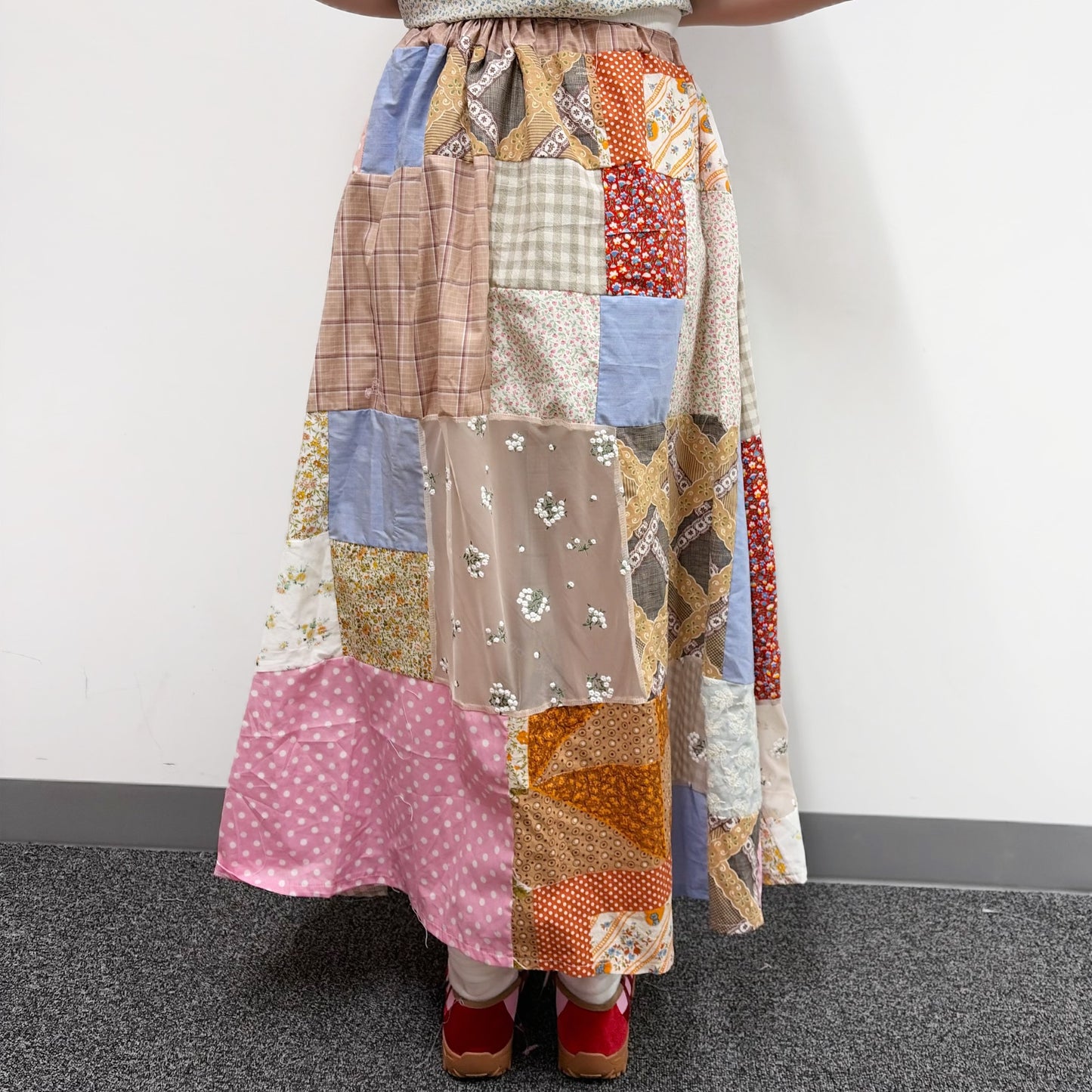 Patchwork skirt / multi A / パッチワークスカート