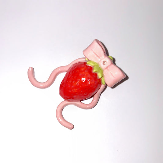 Strawberry cream incense holder / red / ストロベリーのお香立て