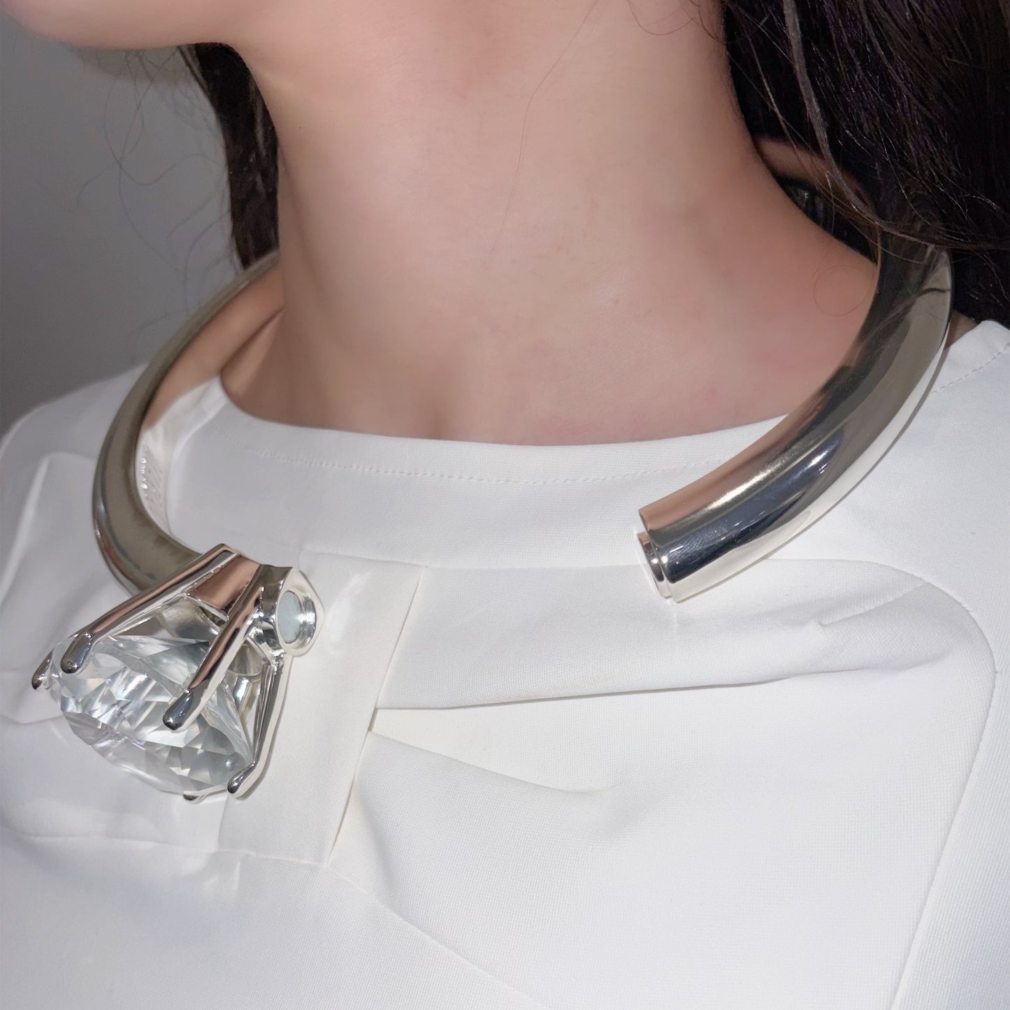 The Big Ring / Silver / ビッグリングネックレス