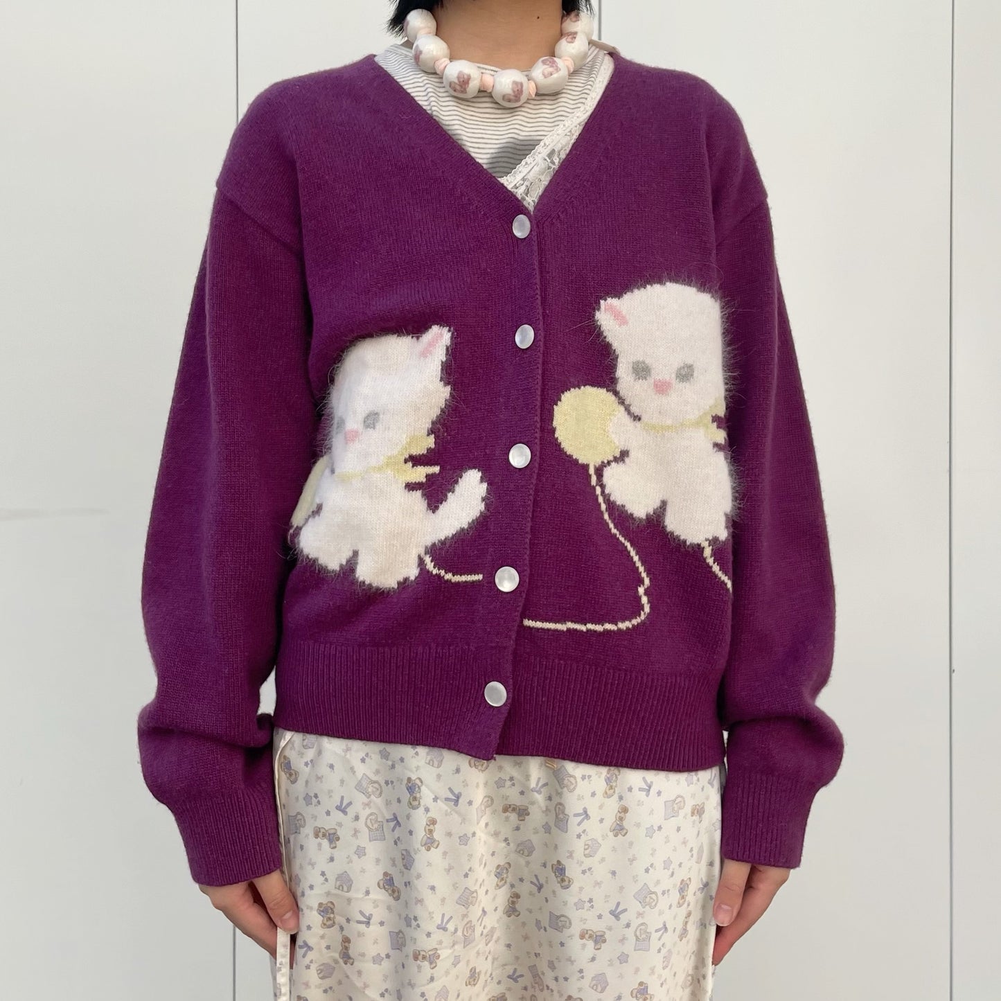 Cassie V-neck Cardigan / Pulm / ベイビーキャットカーディガン