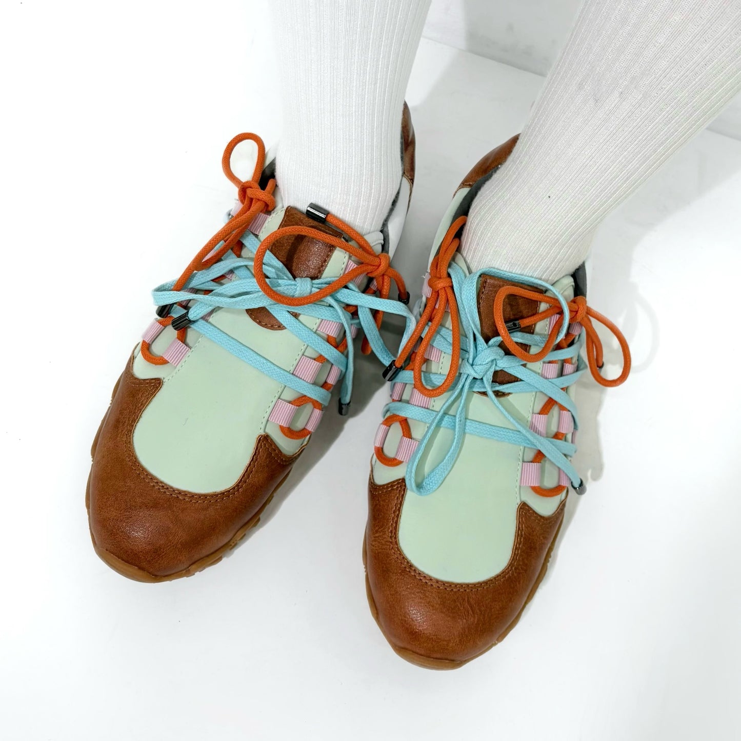 Double Bow / Green / yushokobayashiシューズ