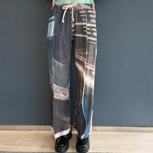GRAPHIC YORYU PANTS / MONO COIL / グラフィック楊柳パンツ