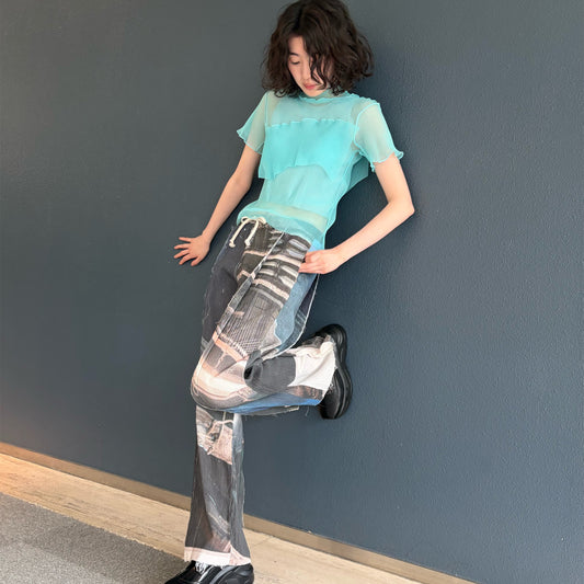 GRAPHIC YORYU PANTS / MONO COIL / グラフィック楊柳パンツ