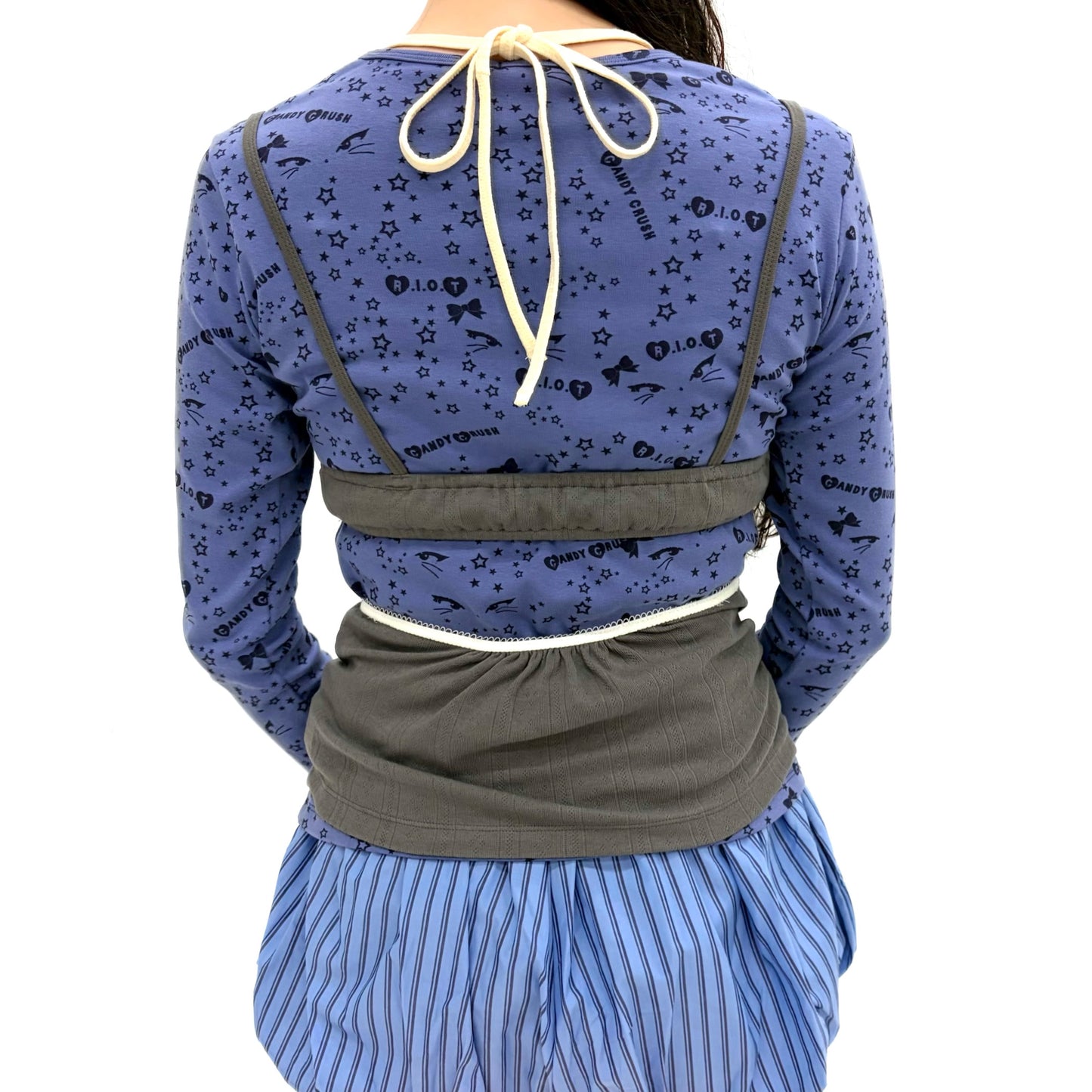 [fa.er.ie] petite chambre camisole / charcoal / カッティングキャミソール