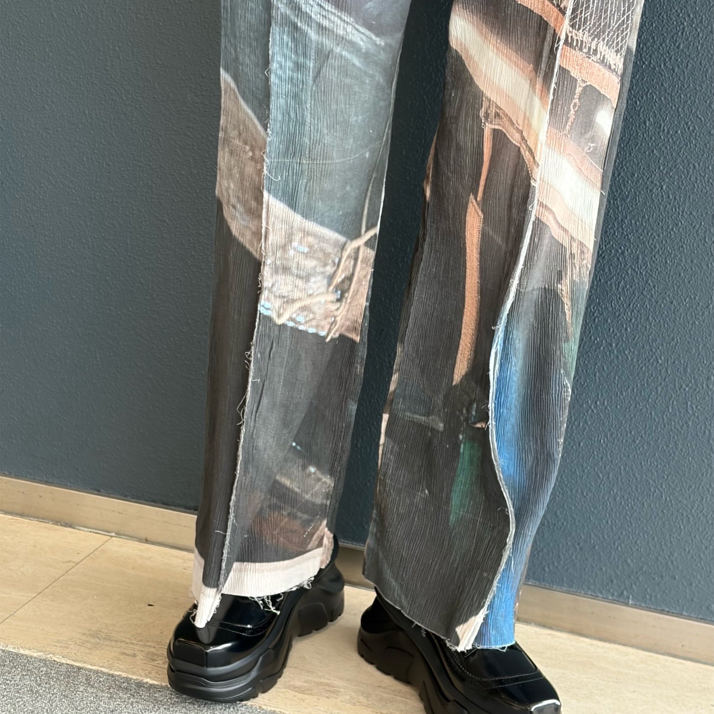 GRAPHIC YORYU PANTS / MONO COIL / グラフィック楊柳パンツ