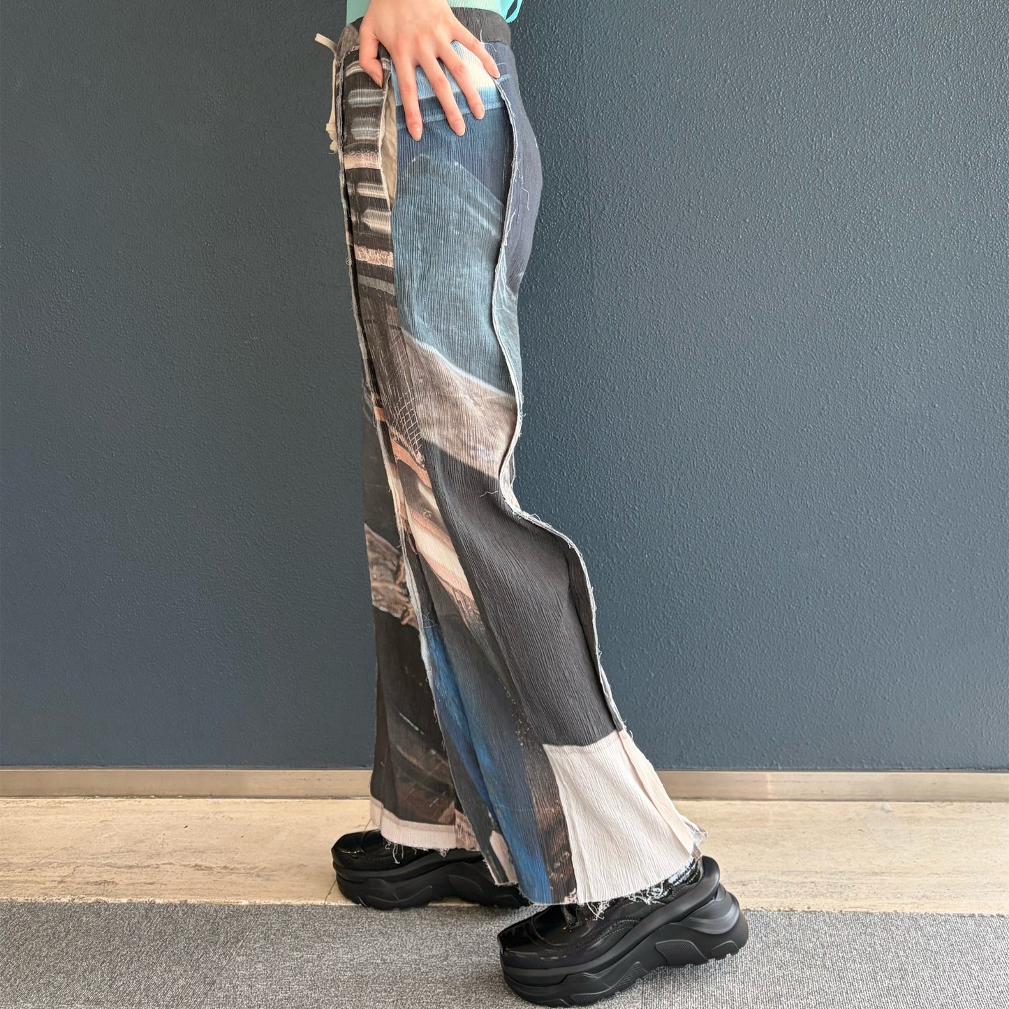 GRAPHIC YORYU PANTS / MONO COIL / グラフィック楊柳パンツ