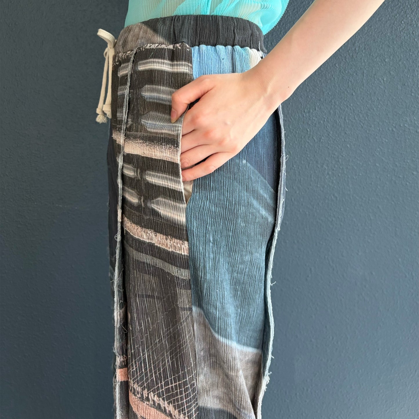 GRAPHIC YORYU PANTS / MONO COIL / グラフィック楊柳パンツ