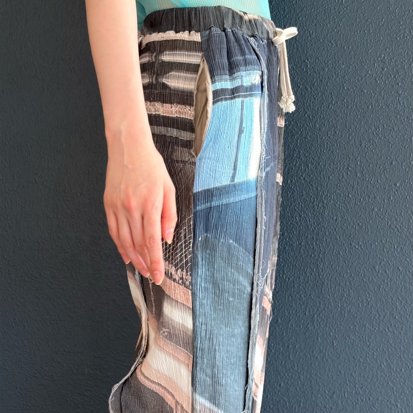 GRAPHIC YORYU PANTS / MONO COIL / グラフィック楊柳パンツ