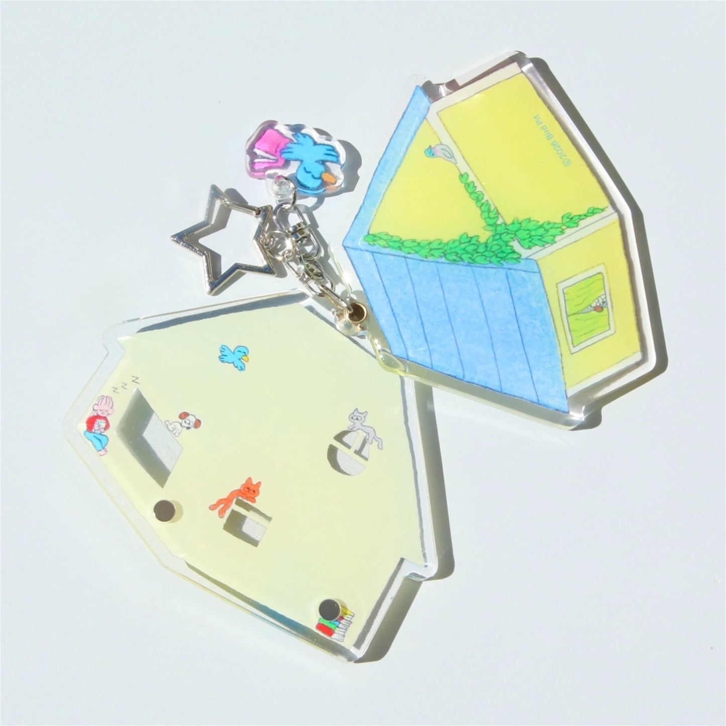 【bird pit】House expandable pendant / キーリング