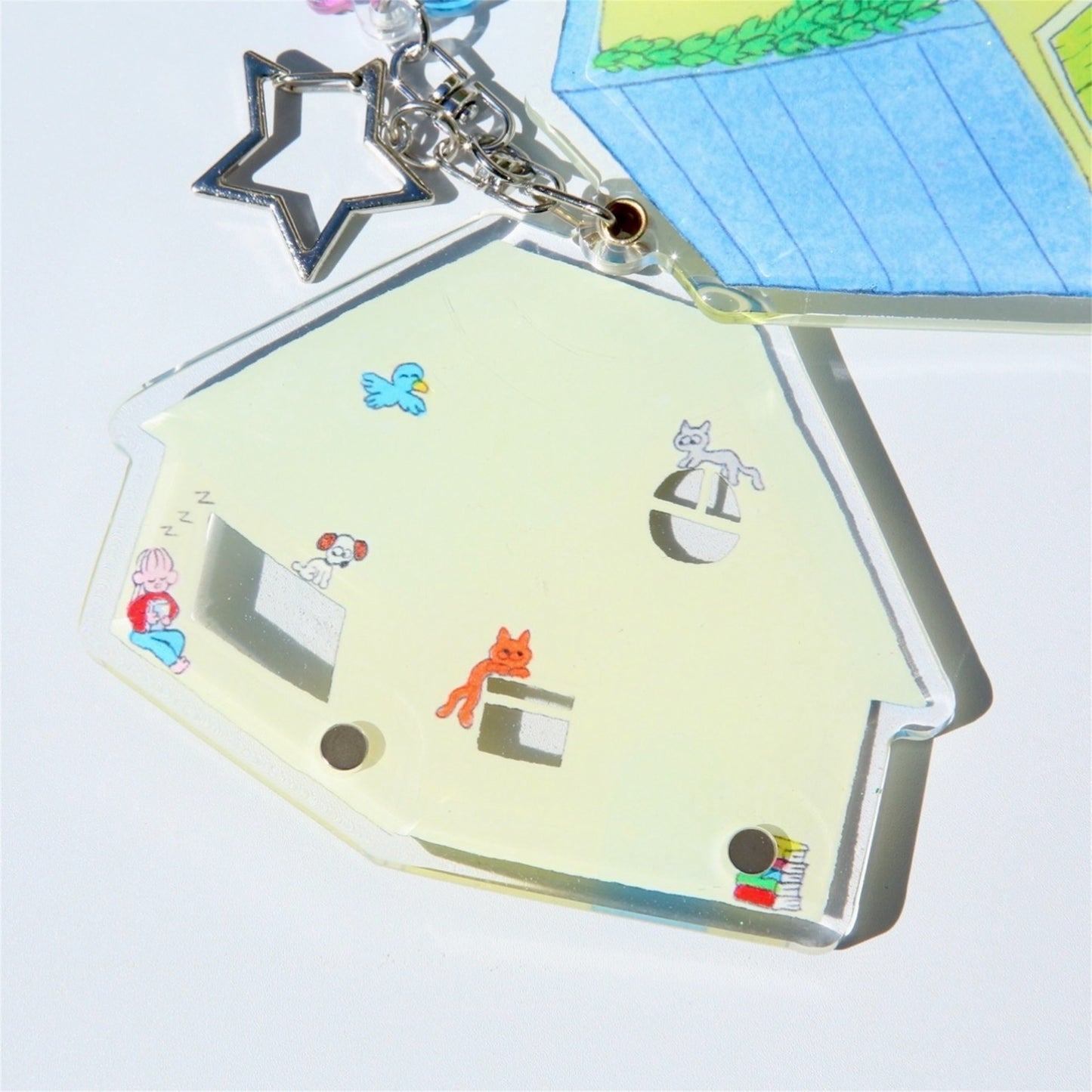 【bird pit】House expandable pendant / キーリング
