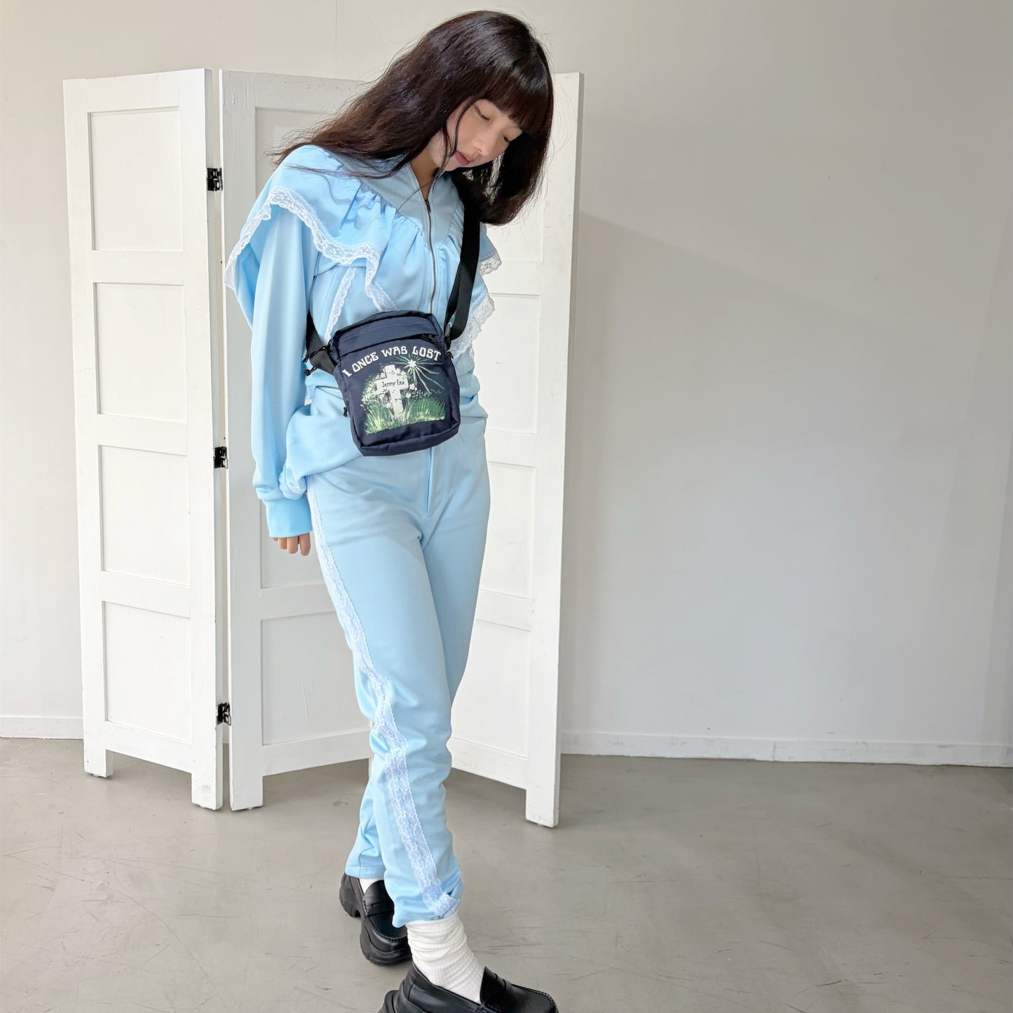 SPORT GIRL TOP / BLUE / ジャージトップ