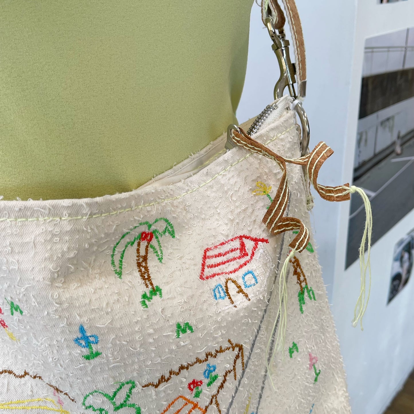 embroidery bag / white / 刺繍バッグ