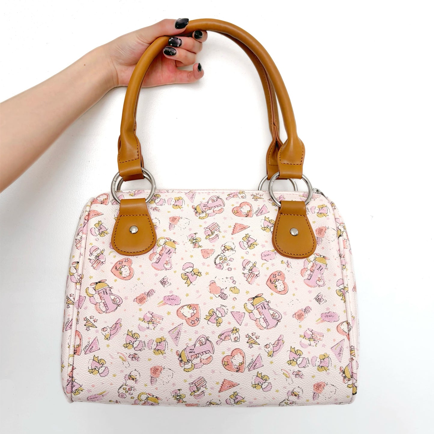 Carryall Bag / Pink cartoon / ハンドバック