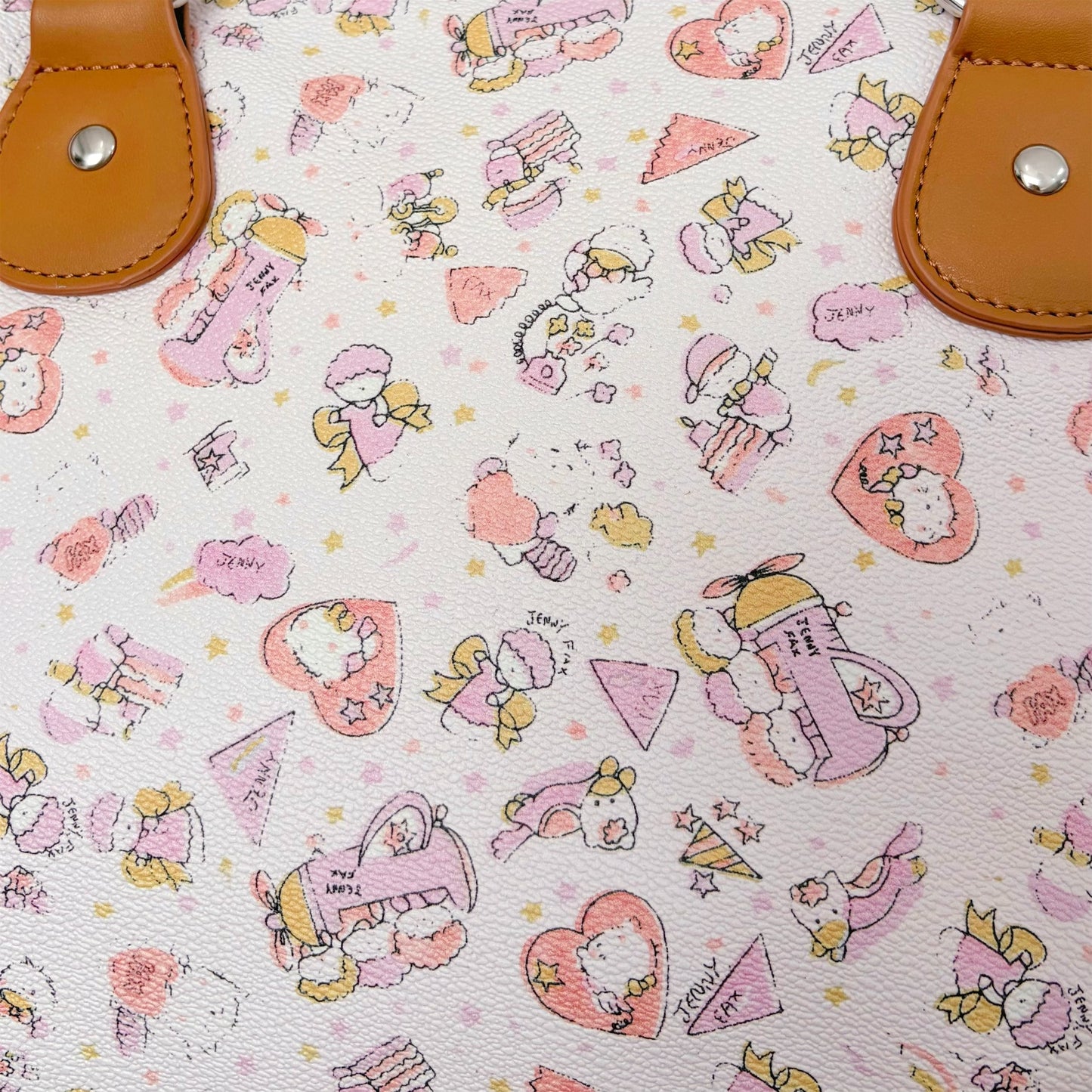 Carryall Bag / Pink cartoon / ハンドバック