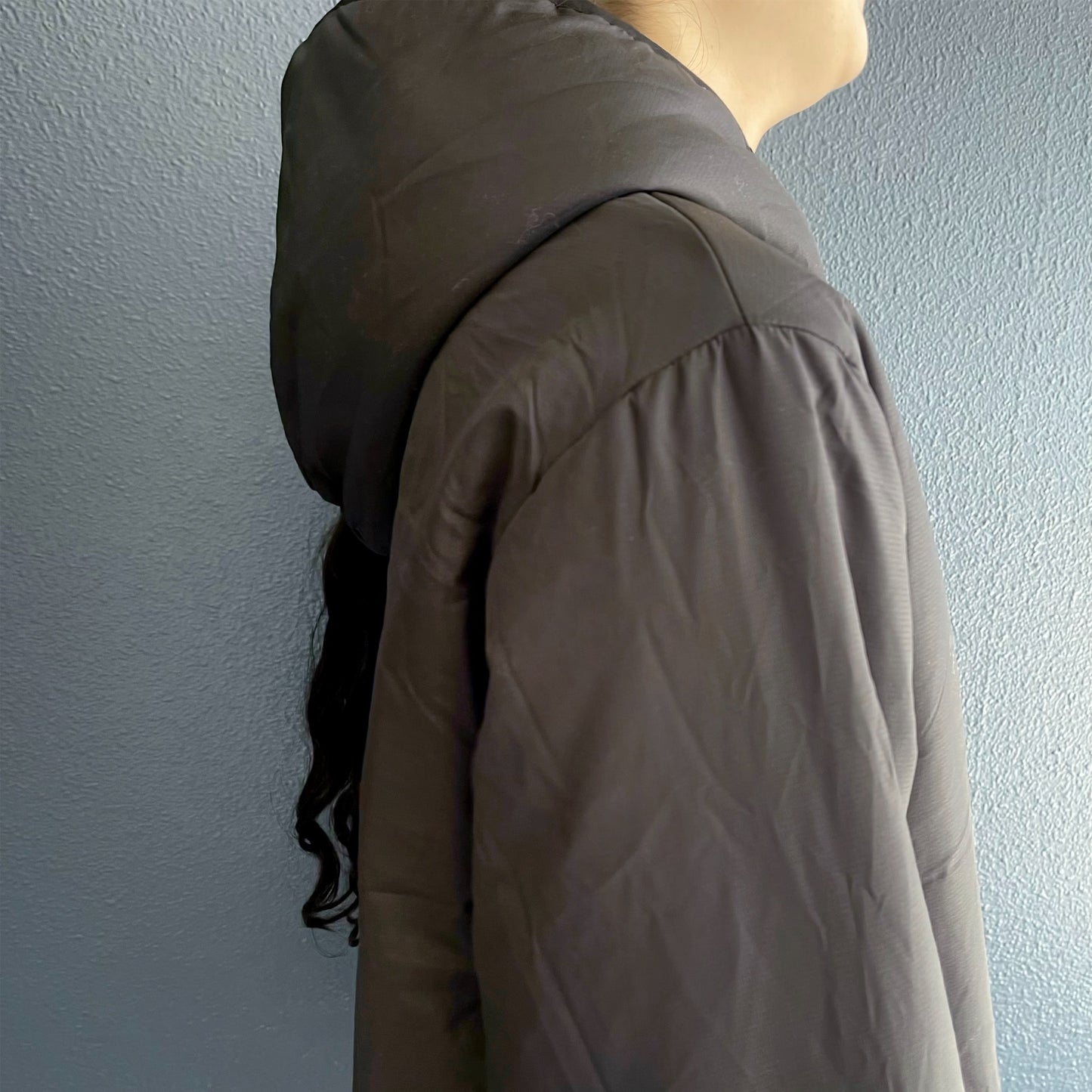 Volume Puffer Jacket / Black / ギャザーパフジャケット