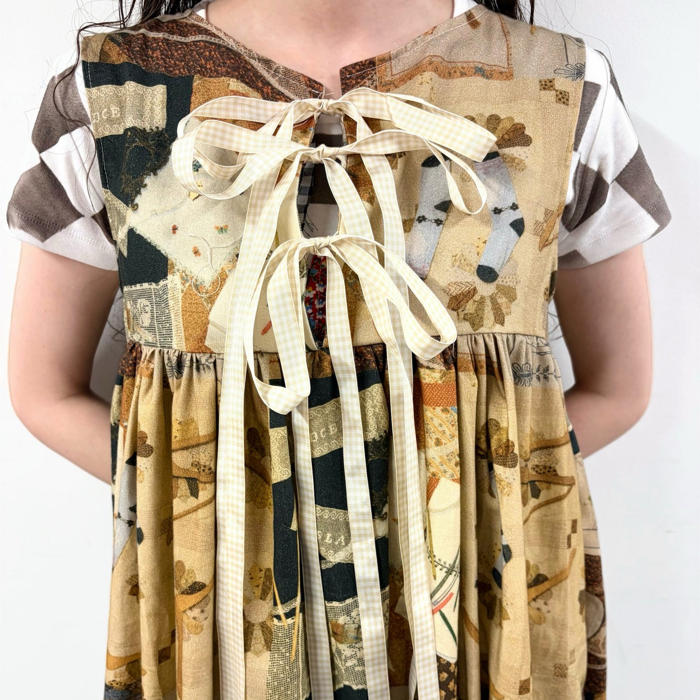 Memory Dress / Brown / ノースリーブドレス