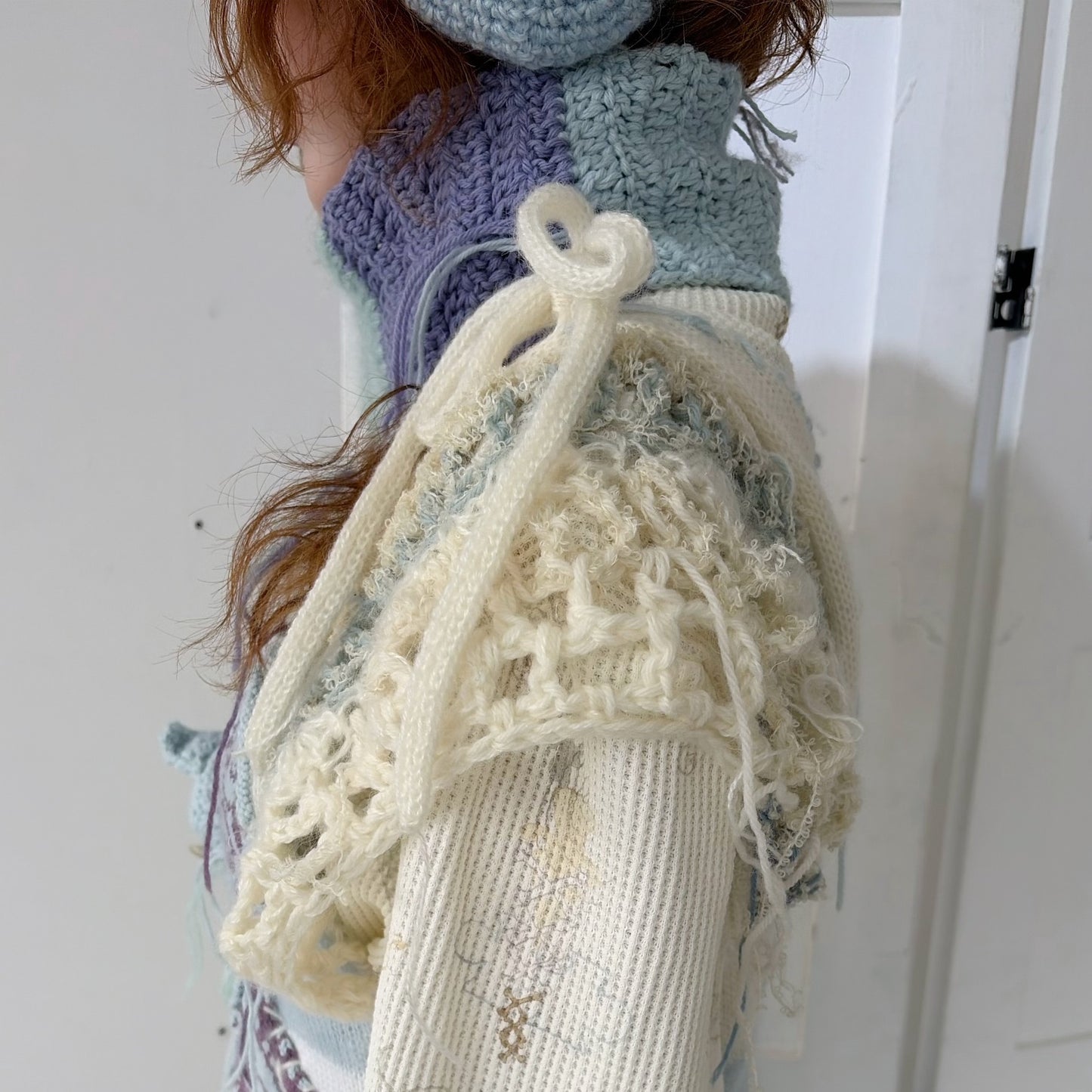 Cat scarf / Blue / キャットマフラー