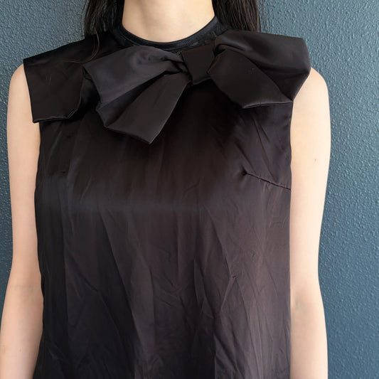 Ribbon mini dress / Black / リボンミニドレス