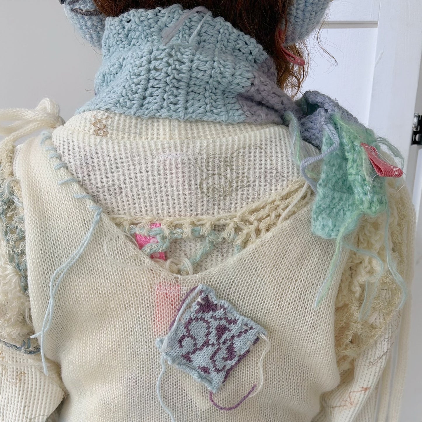 Cat scarf / Blue / キャットマフラー