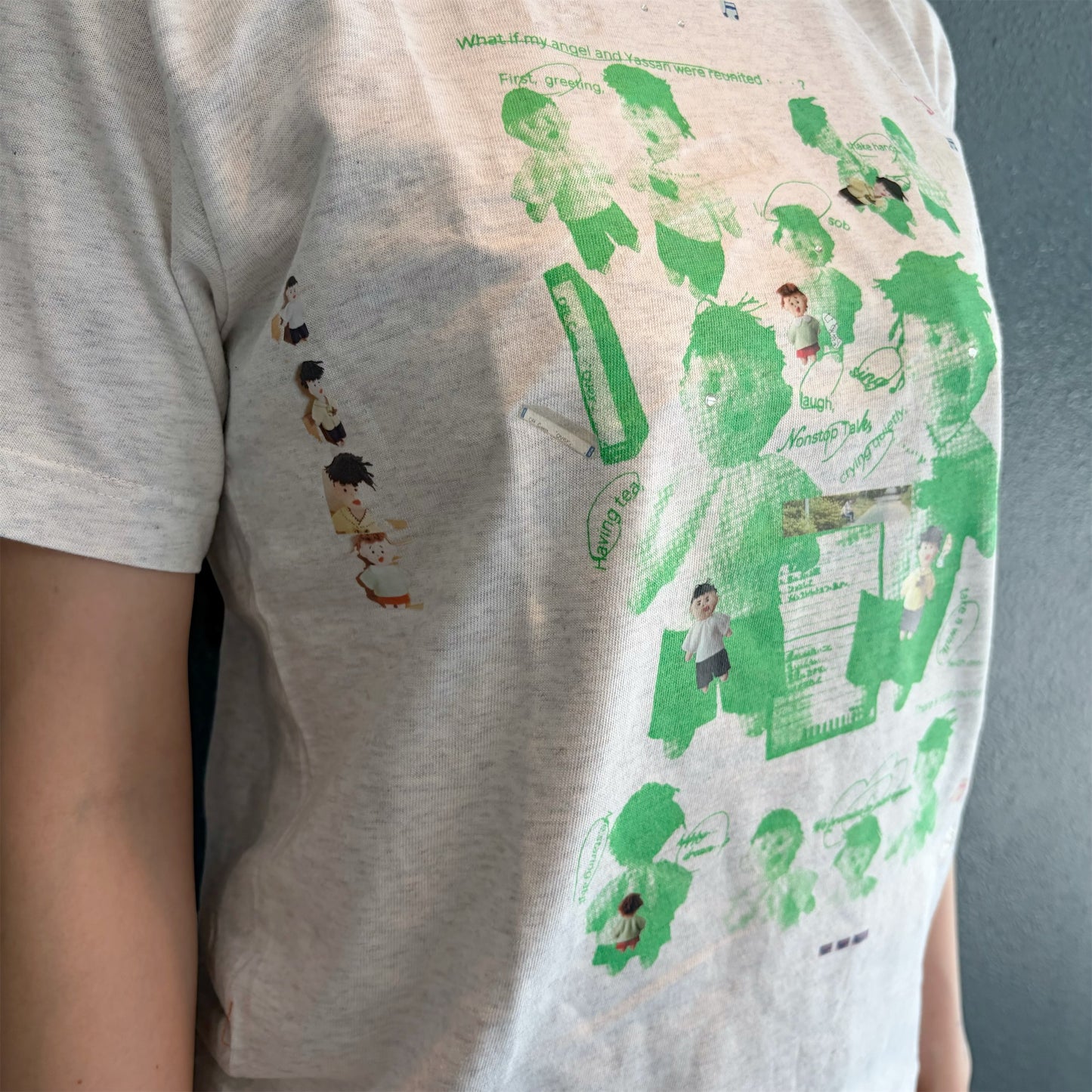 We are 友 T-shirt / ash gray / プリントTシャツ