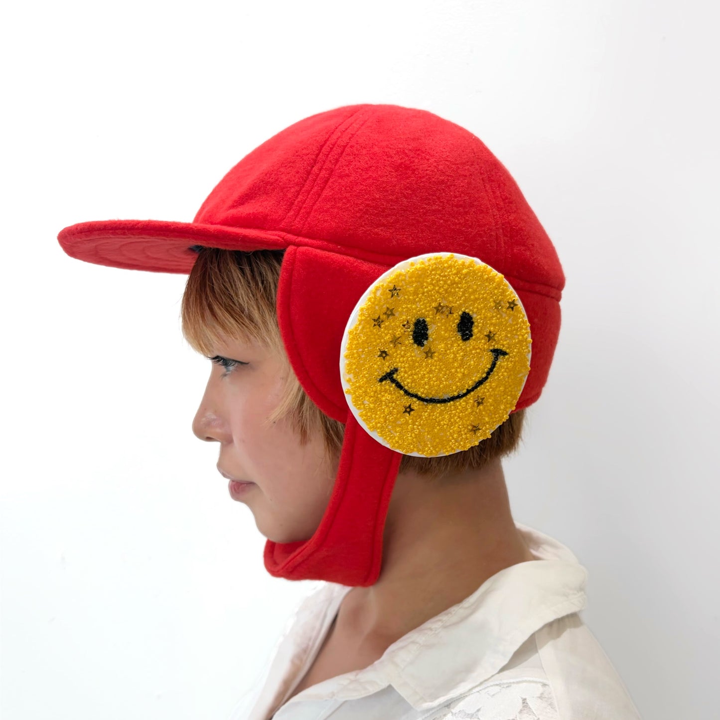 NEUTRAL CAP / RED / 耳当てキャップ