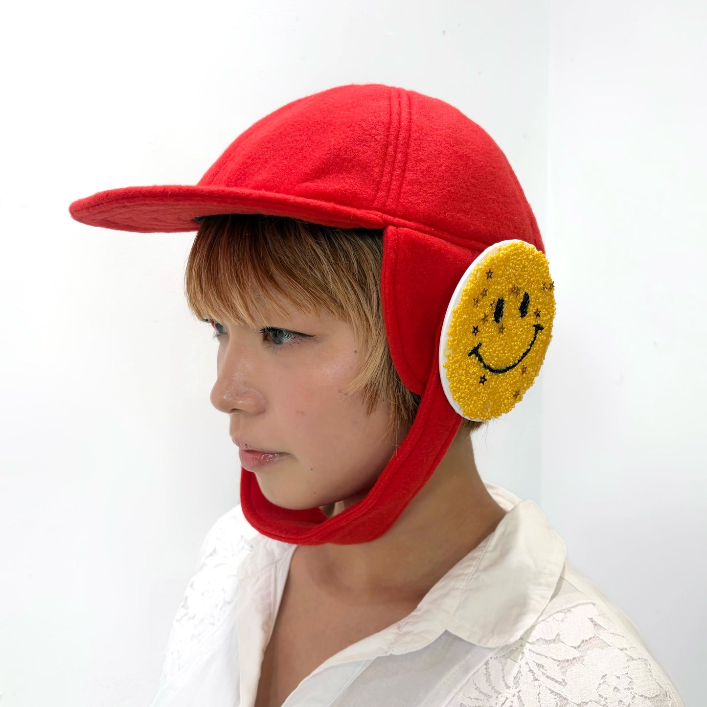 NEUTRAL CAP / RED / 耳当てキャップ