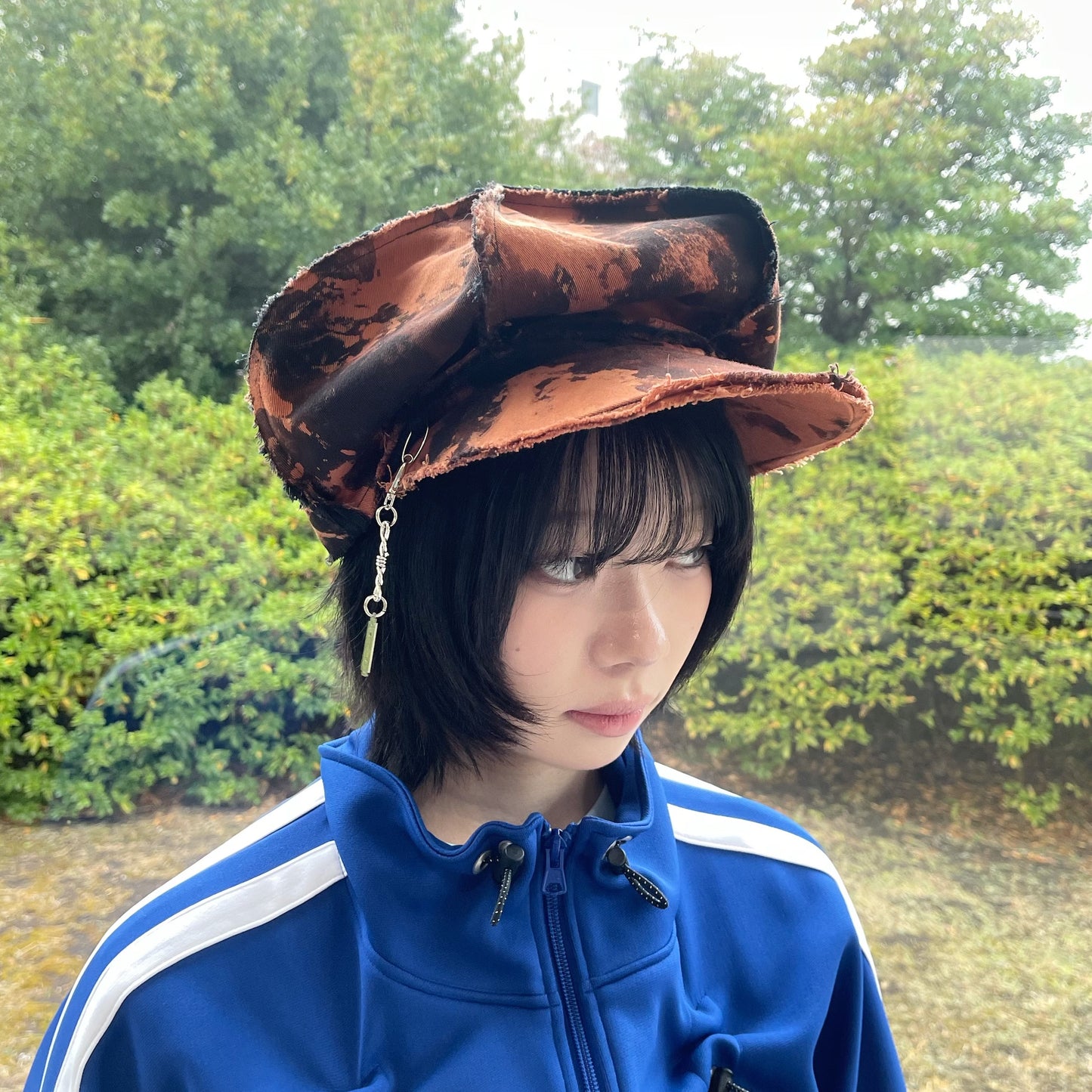 AL CASQUETTE KIDILL × HIZUME / BLACK BLEACH / キャスケット