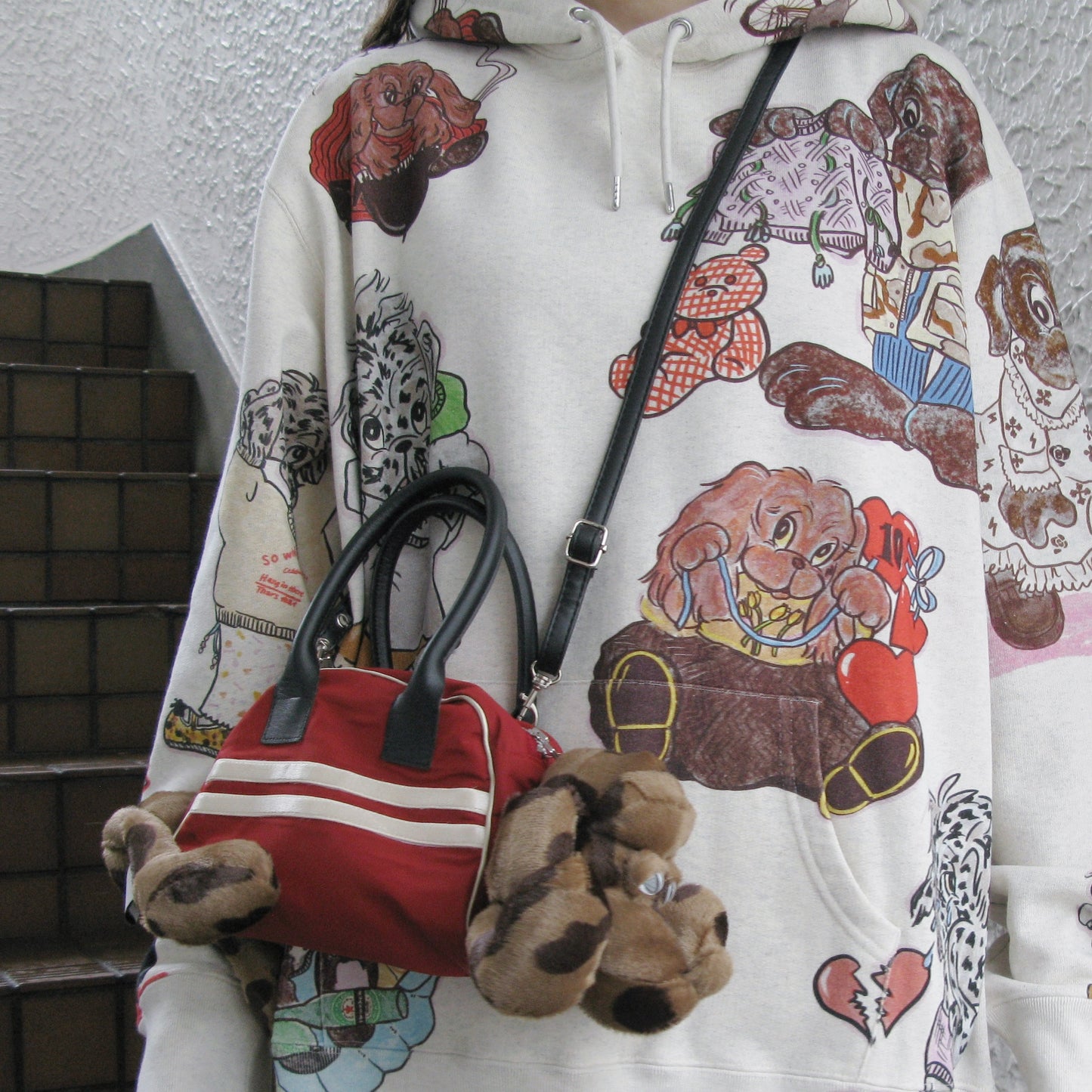 【SHEEP LIMITED】Penetrat dog bag / RED / ドッグバッグ