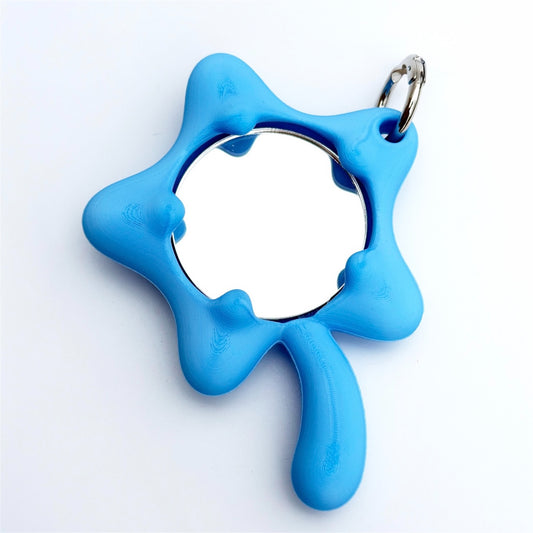STAR Hand Mirror Keychain / BLUE / スターミラーキーチェーン