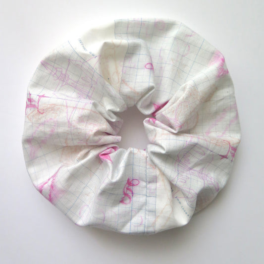 【SHEEP SOUVENIR】pink drawing note shushu / プリントシュシュ