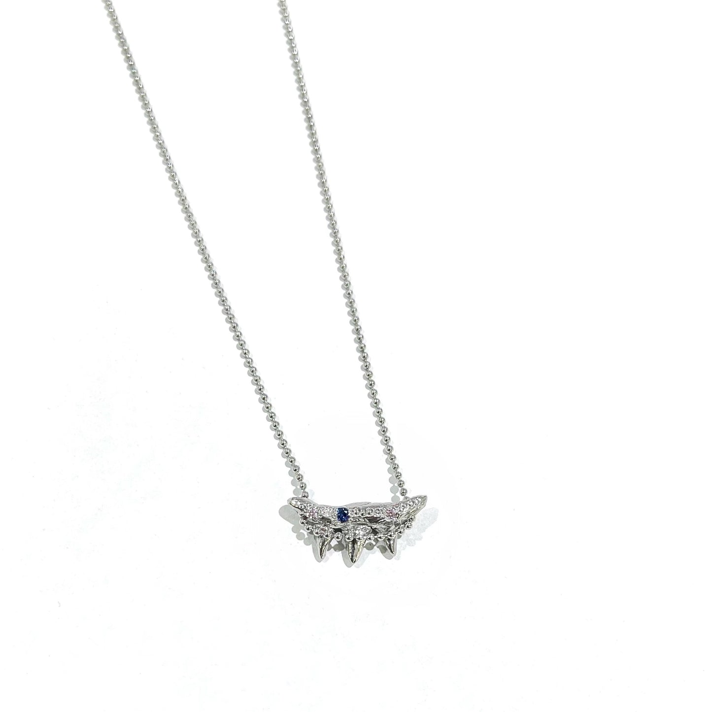 fang necklace / zirconia / 牙ネックレス