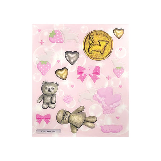 【SHEEP SOUVENIR】strawberry and sheep living sticker