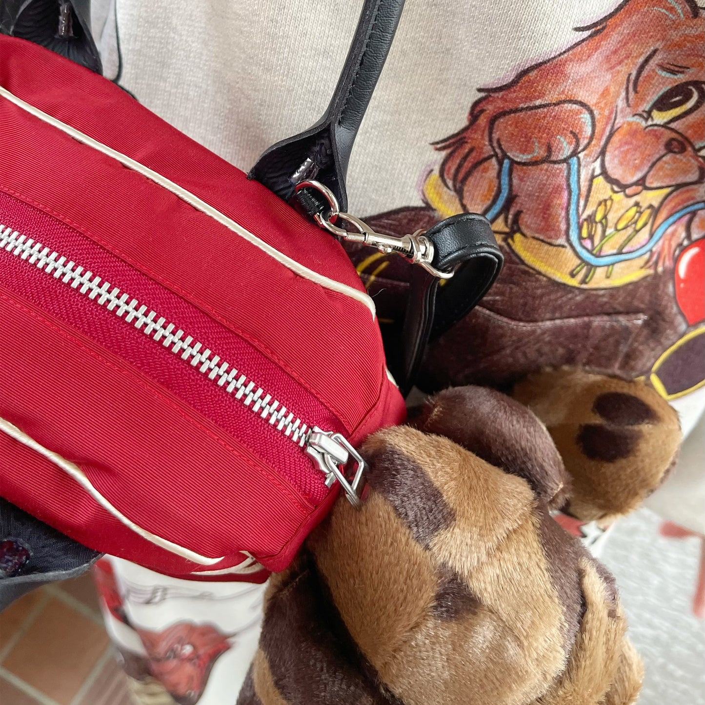 【SHEEP LIMITED】Penetrat dog bag / RED / ドッグバッグ