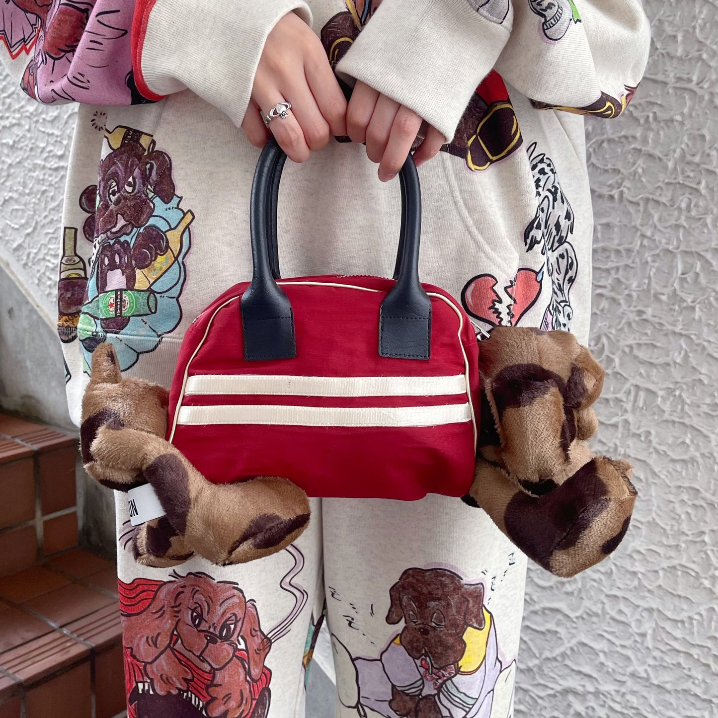 【SHEEP LIMITED】Penetrat dog bag / RED / ドッグバッグ