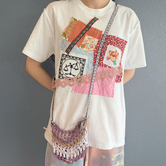 Knit mini bag A / ニットミニバッグ