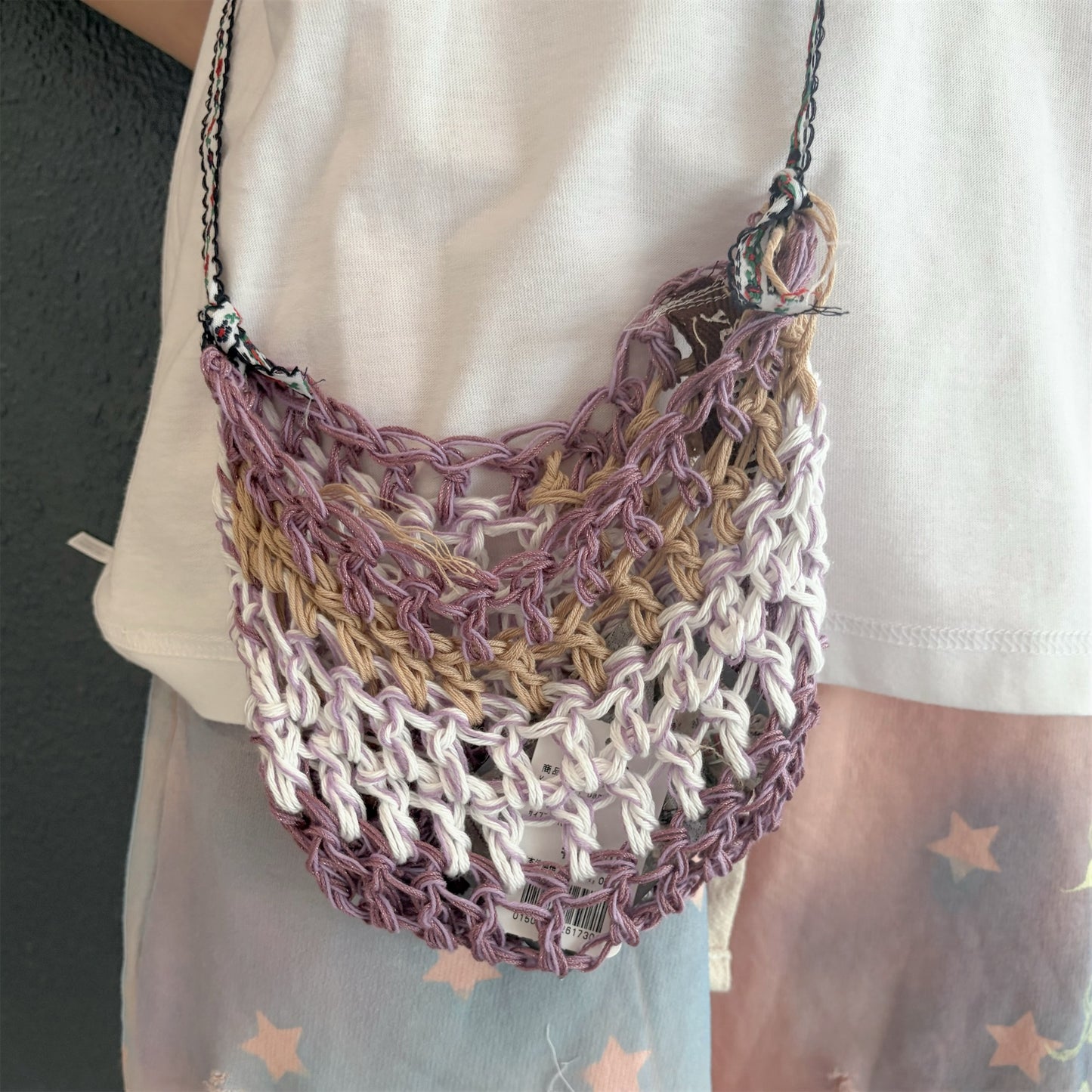 Knit mini bag A / ニットミニバッグ