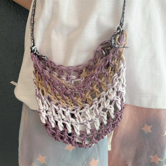 Knit mini bag A / ニットミニバッグ