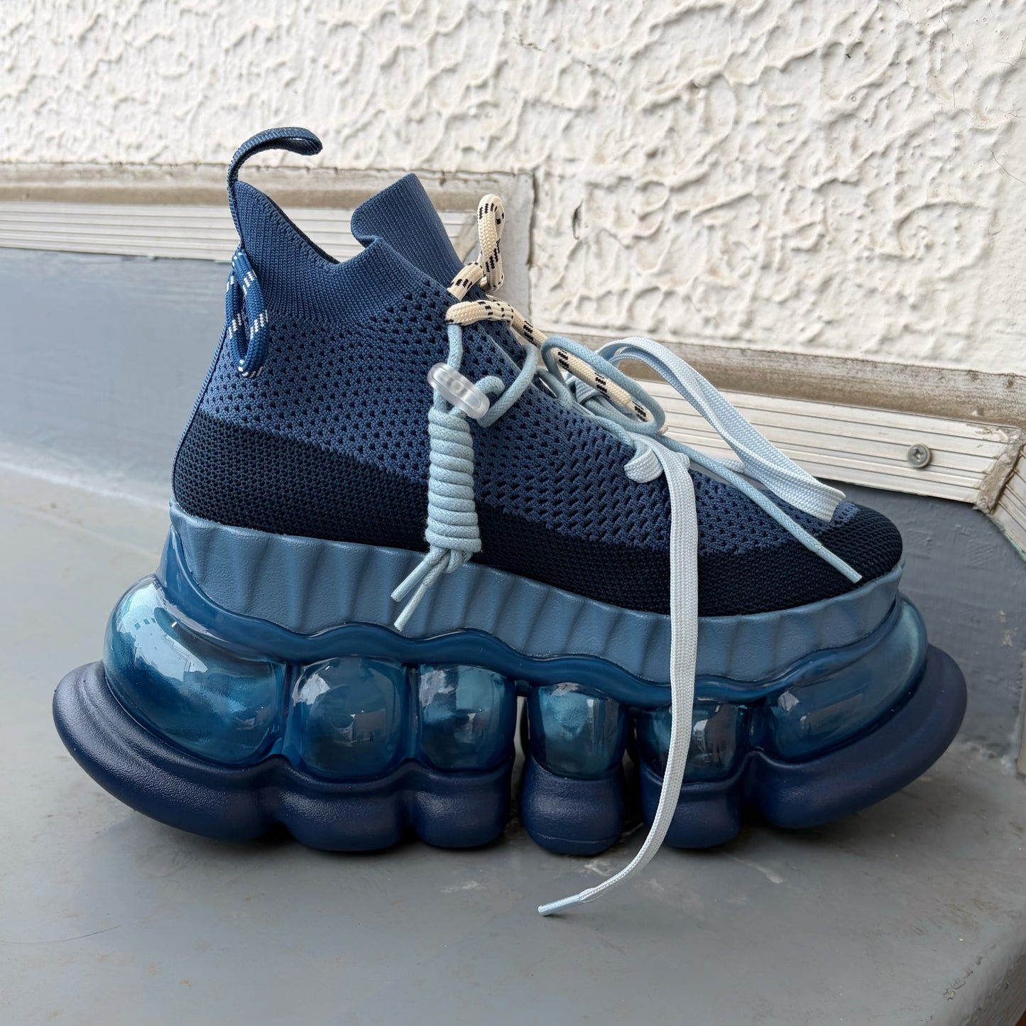 mikiosakabe レース シューズ ジャンク品 JEWELRY ARK TARTE CONFUSING Ⅲ / NAVY / MIKIOSAKABEスニーカー