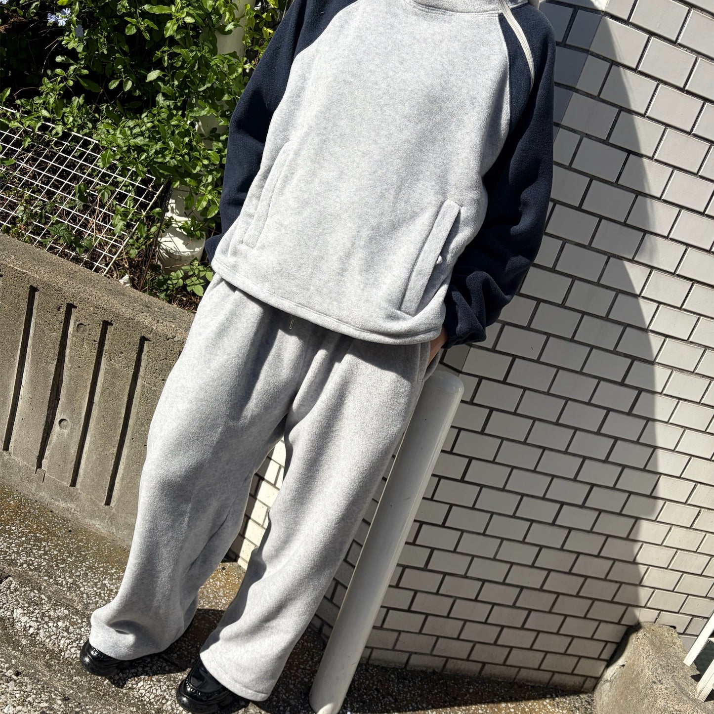 WORN HOME PANTS / GRAY / フリーススウェットパンツ