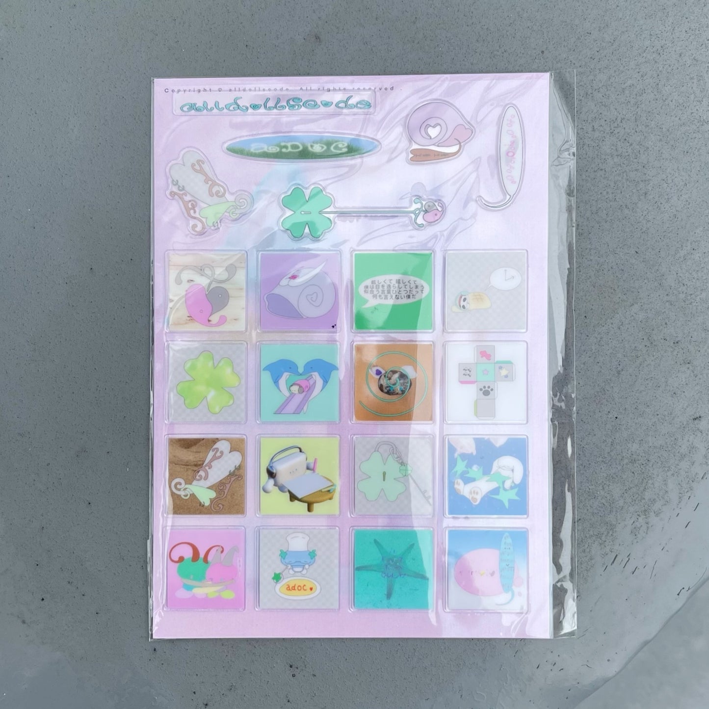 【alldollscode】sticker / ステッカー