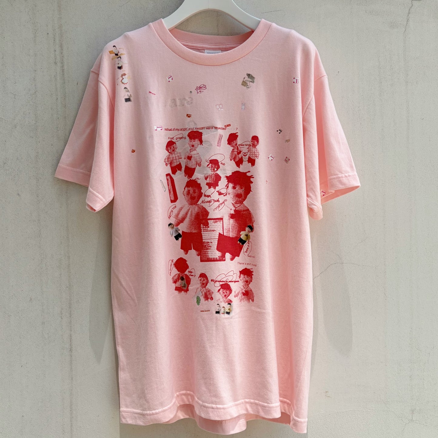 We are 友 T-shirt / Pink / プリントTシャツ