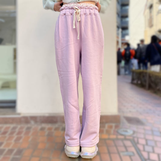 Layered Jogger Pants / Lavender / フリルスウェットパンツ